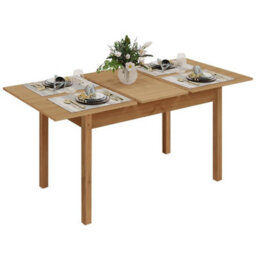 120-160Cm Extendable Dining Table Large Wooden Space Saving Compact Kitchen Desk