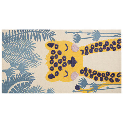 Beliani Kids Rug Luas Multicolour 80 X 150 Cm Cotton - image 1