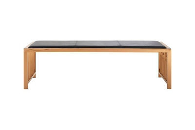 Orsina Contemporary Design Rose Gold Bench, Sleek Garden Bench For Outdoor, Leather Upholstered Dining Bench - image 1