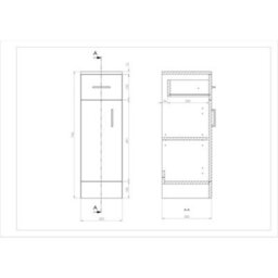 Bathroom Cabinet Cupboard Wooden Floor Freestanding Drawer Storage Unit White - thumbnail 2