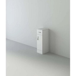 Bathroom Cabinet Cupboard Wooden Floor Freestanding Drawer Storage Unit White - thumbnail 3