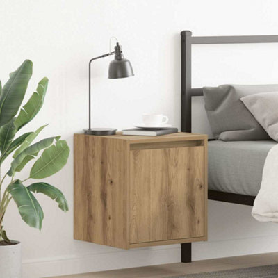Berkfield Wall-Mounted Bedside Cabinets 2 Pcs Artisan Oak 38X34X40 Cm - image 1
