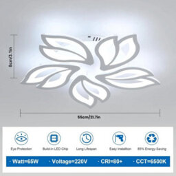 Modern Led Ceiling Light 6500K Led Chandelier Indoor Lamp Living Room Kitchen - thumbnail 3