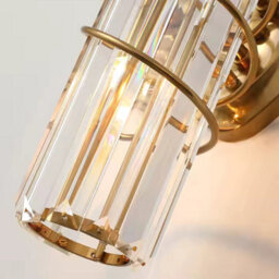 Antique Crystal Wall Light Brass Finish E27 Bedside Wall Lamp Gold Indoor Lighting By Aex - thumbnail 9