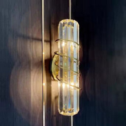 Antique Crystal Wall Light Brass Finish E27 Bedside Wall Lamp Gold Indoor Lighting By Aex - thumbnail 5