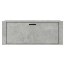 Berkfield Wall Shoe Cabinet Concrete Grey 100X35X38 Cm Engineered Wood - thumbnail 5