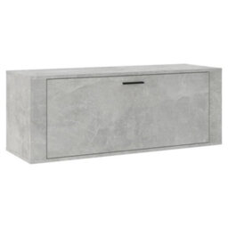 Berkfield Wall Shoe Cabinet Concrete Grey 100X35X38 Cm Engineered Wood - thumbnail 2