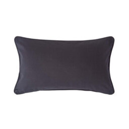 Homescapes Cotton Plain Black Rectangular Cushion Cover, 30 X 50 Cm - thumbnail 1