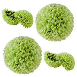 Costway 2 Pcs Artificial Plant Decoration Indoor Outdoor 28Cm Decorative Balls - thumbnail 3