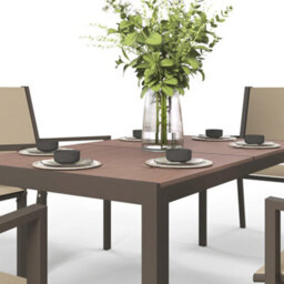 Outsunny Garden Dining Set For 6, Outdoor Dining Table And Chairs, Khaki - thumbnail 7