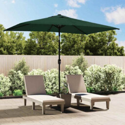 Walplus Rectangular Garden Parasol 200 X 300 Cm - Uv Protective & Anti-Fade Polyester For Patio, Terrace, Or Outdoor Use - thumbnail 1