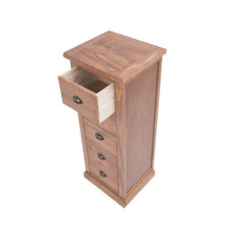Cabinet Bits Tirolo 5 Drawer Narrow Chest Of Drawers Brass Cup Handle - thumbnail 5
