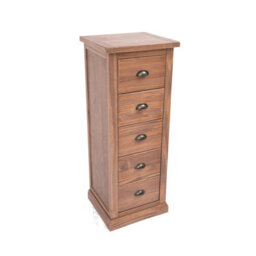 Cabinet Bits Tirolo 5 Drawer Narrow Chest Of Drawers Brass Cup Handle - thumbnail 3