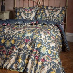Ew By Edinburgh Weavers Songbird Traditional Floral Duvet Cover Set, Double, Blue - thumbnail 2
