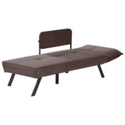 Beliani Right-Hand Chaise Longue Rocamadour Fabric Brown - thumbnail 6