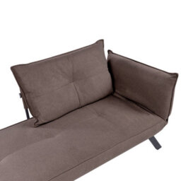 Beliani Right-Hand Chaise Longue Rocamadour Fabric Brown - thumbnail 8