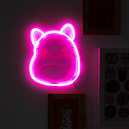 Fizz Creations Squishmallows Fifi The Fox Usb Neon Wall Light Pink Led - thumbnail 8