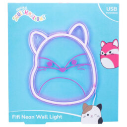 Fizz Creations Squishmallows Fifi The Fox Usb Neon Wall Light Pink Led - thumbnail 4