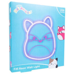 Fizz Creations Squishmallows Fifi The Fox Usb Neon Wall Light Pink Led - thumbnail 6