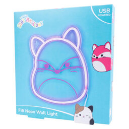 Fizz Creations Squishmallows Fifi The Fox Usb Neon Wall Light Pink Led - thumbnail 7