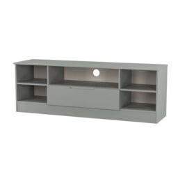 Messina Matt Dusk Grey Tv Stand With 2 Shelves & 1 Drawers, (H)49.5Cm X (W)144.2Cm X (D)40Cm - thumbnail 3