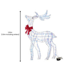 Marco Paul 3Pc Luxury Reindeer Family Christmas Decoration - thumbnail 5