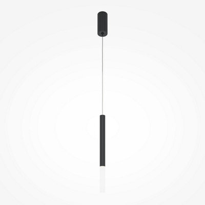 Luminosa Lighting Luminosa Pro Shade Modern Slim Pendant Ceiling Light Black 4000K 500Lm Acrylic Shade - image 1