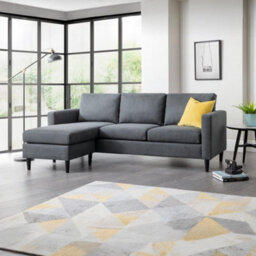 Oakham Marshall 2 Seater Sofa In Black Faux Leather - thumbnail 2