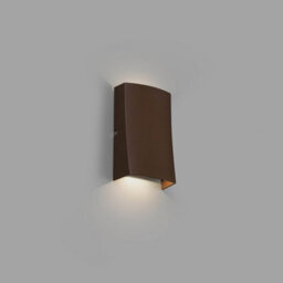 Luminosa Lighting Luminosa Nairobi Outdoor Led Rust Brown Up Down Wall Light 6W 3000K Ip54