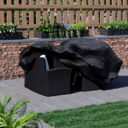 Lassic Garden Vida Grey Mylor Rattan Garden Furniture Set With Cover Patio Conservatory Balcony Outdoor 4 Seater Sofa Table Set, Ukfr - thumbnail 8