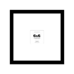 "6X6"" Black Picture Frame - 6X6"" Square Frame With 2X2"" Mount For 6X6""/2X2"" Pictures Art Deco Style Room Decor, 1 Pack" - thumbnail 1