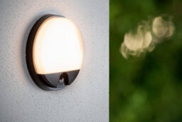 Lucide Hups Ir - Pir Wall Light Outdoor - Led - 1X10W 3000K - Ip54 - Black - thumbnail 2