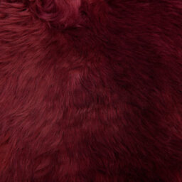 Beliani Sheepskin Rug Uluru Burgundy 65 X 110 Cm - thumbnail 4