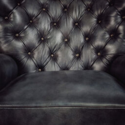 Elm Home And Products Real Genuine Leather High Back Wing Accent Arm Chair Queen Anne Grey 104Cm High X 85Cm Wide X 88Cm Deep - thumbnail 9