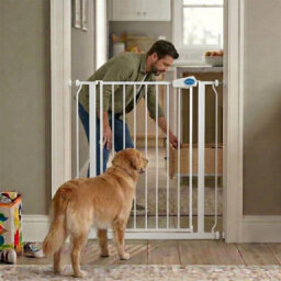 Safetots Extra Tall Metal Safety Gate Pressure Fit, 107.4Cm - 115Cm, White, 104Cm In Height, Extra Tall Baby Gate - thumbnail 8