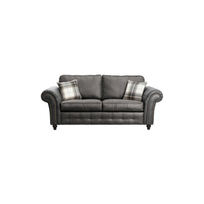 SquareBoxx Cedar Lounge Black Sofa 3 Seater - image 1