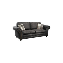 SquareBoxx Cedar Lounge Black Sofa 3 Seater - thumbnail 2