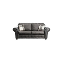 SquareBoxx Cedar Lounge Black Sofa 3 Seater - thumbnail 1