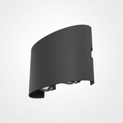 Luminosa Lighting Luminosa Maytoni Strato Outdoor Flush Wall Lamp Grey, 12Cm, 3000K Ip54 - image 1