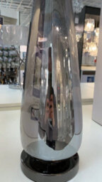 Pagazzi Lighting Pagazzi Tulisa Tall Smoked Glass 63Cm Table Lamp - thumbnail 4
