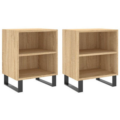 Berkfield Elegant Bedside Cabinets 2 Pcs Sonoma Oak 40X30X50 Cm Engineered Wood - image 1