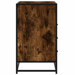 Vidaxl Drawer Cabinet Smoked Oak 70X41X70 Cm Engineered Wood - thumbnail 6