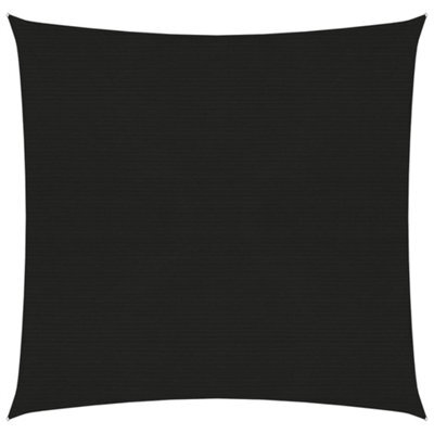 Berkfield Sunshade Sail 160 G/m2 Black 6X6 M Hdpe - image 1