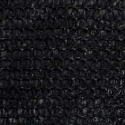 Berkfield Sunshade Sail 160 G/m2 Black 6X6 M Hdpe - thumbnail 5