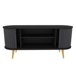 Decorotika Stor Tv Stand Tv Unit For Tvs Up To 60 Inch Black And Anthracite - thumbnail 7