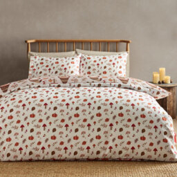 Catherine Lansfield Woodland Gonks So Soft Reversible Single Duvet Cover Set With Pillowcase Natural - thumbnail 2