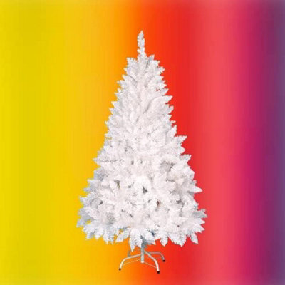 Wadan 5Ft White Artificial Christmas Tree, 500 Tips Xmas Tree With Solid Metal Legs - image 1