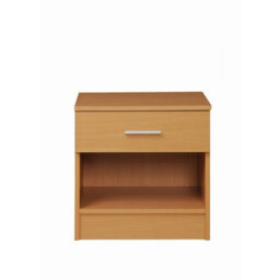 Timber Art Design Rio Costa Bedside Cabinet Bedroom Furniture Nightstand Table 1 Drawer Beech Oak - thumbnail 2