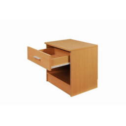 Timber Art Design Rio Costa Bedside Cabinet Bedroom Furniture Nightstand Table 1 Drawer Beech Oak - thumbnail 3