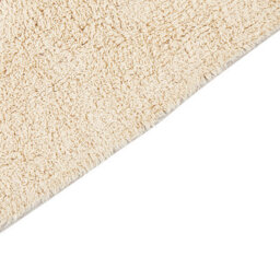 Wyld And Coco Casalux Beige Cotton Bath Mat 50 X 80 Cm - Modern Rectangular Soft Absorbent Rug - thumbnail 4